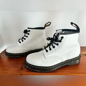 Dr. Martens | Shoes | Dr Martens 1 Yellow Stitch White 